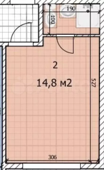 Квартира-студия, 15 м, 1/1 эт. - Фото 0