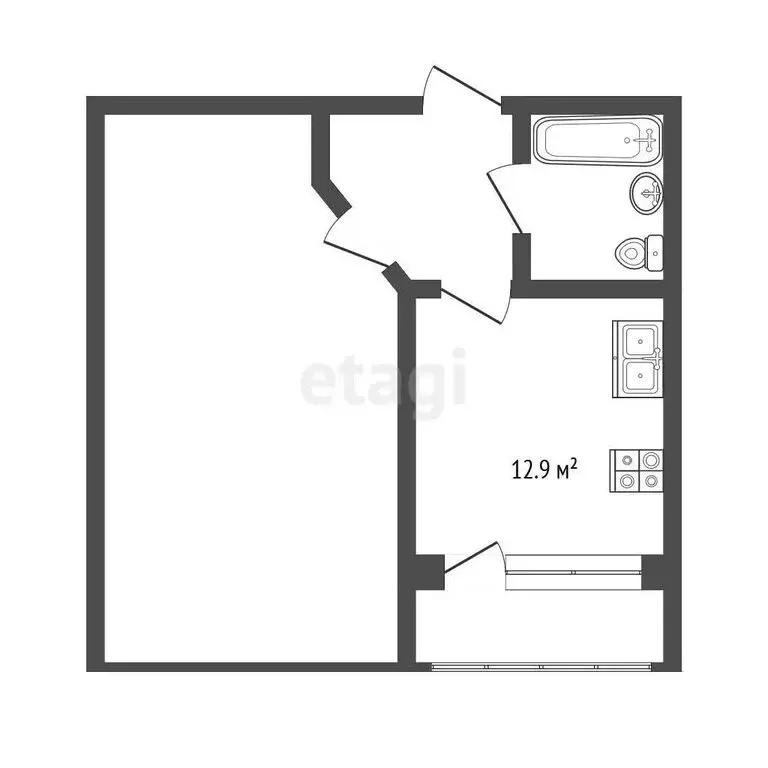 1-комнатная квартира: Самара, Осетинская улица, 10 (39.8 м) - Фото 1