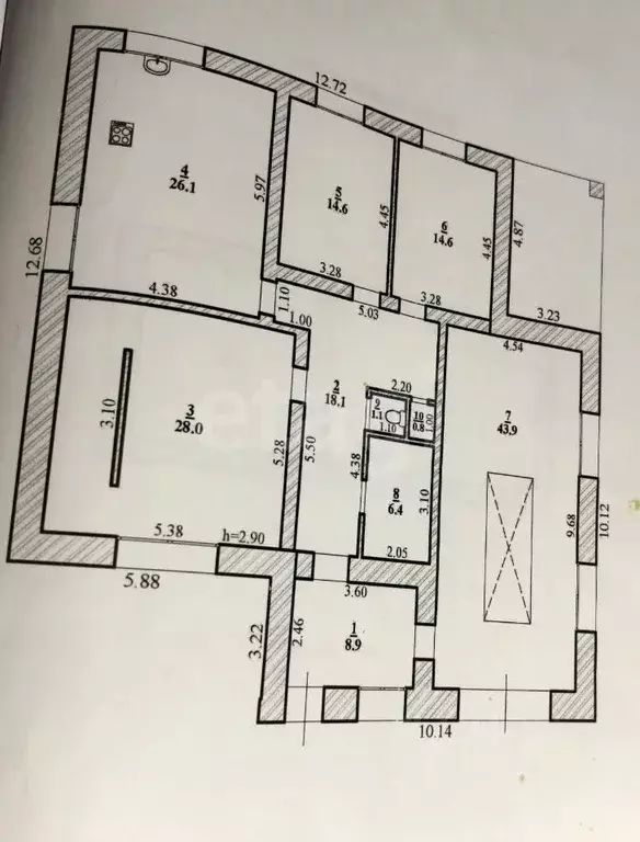 Дом в Липецкая область, Липецкий муниципальный округ, с. Косыревка ул. ... - Фото 2