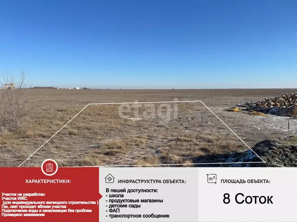 Участок в Крым, Сакский район, Суворовское с/пос, с. Каменоломня ул. ... - Фото 2