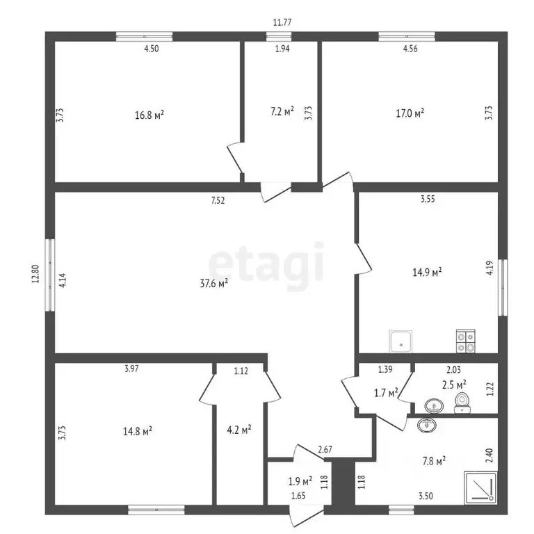 Дом в Новосибирская область, Коченево рп ул. Пушкина, 7 (126 м) - Фото 1