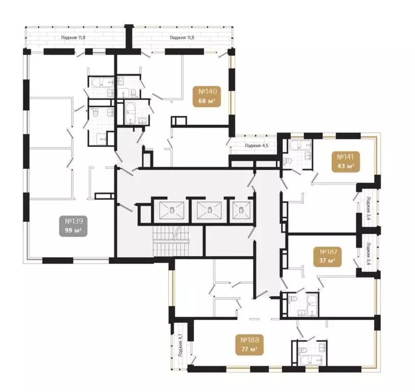 2-к кв. Приморский край, Владивосток Кизлярская ул., 20 (77.5 м) - Фото 2