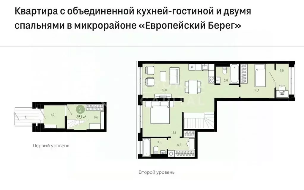 2-к кв. Новосибирская область, Новосибирск Большевистская ул., 94 ... - Фото 1