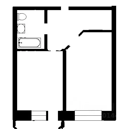 1-к кв. Санкт-Петербург пос. Парголово, Заречная ул., 33 (34.6 м) - Фото 2