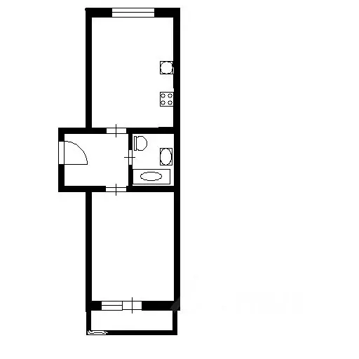 1-к кв. Ленинградская область, Всеволожский район, пос. Бугры ул. ... - Фото 2