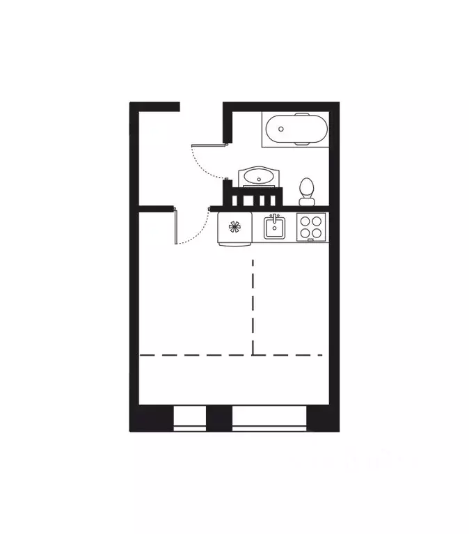 1-к кв. Иркутская область, Иркутск наб. Верхняя, 137 (29.17 м) - Фото 1