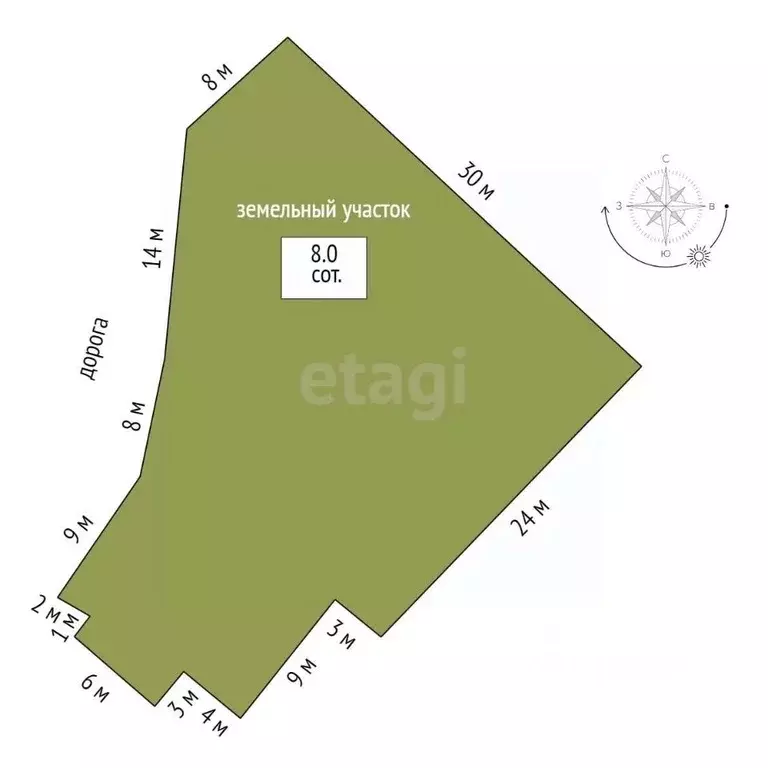 Участок в Тюменская область, Тюмень ул. Чусовская, 5 (8.0 сот.) - Фото 2