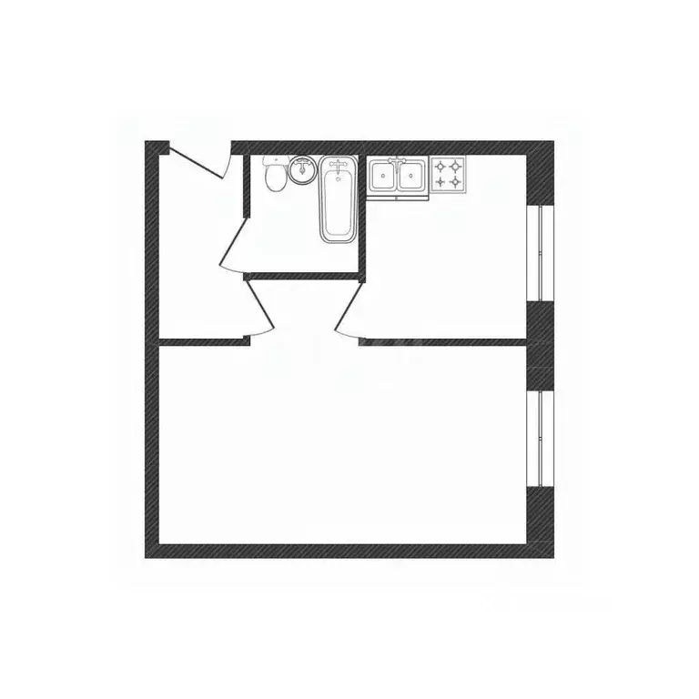 1-к кв. Костромская область, Кострома просп. Мира, 129 (30.8 м) - Фото 1