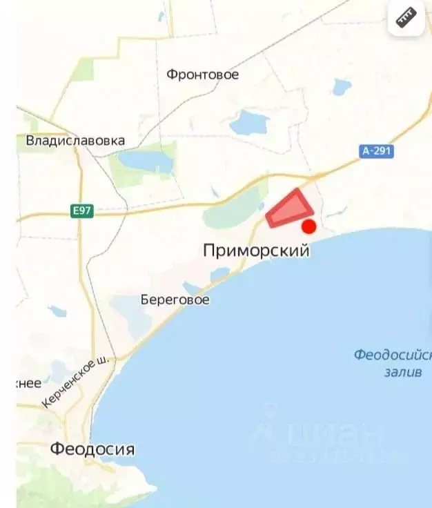 Участок в Крым, Феодосия муниципальный округ, Приморский пгт 1 (6.0 ... - Фото 2