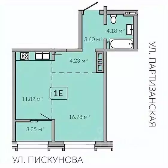 1-к кв. Иркутская область, Иркутск Байкальская ул., 91 (43.88 м) - Фото 0