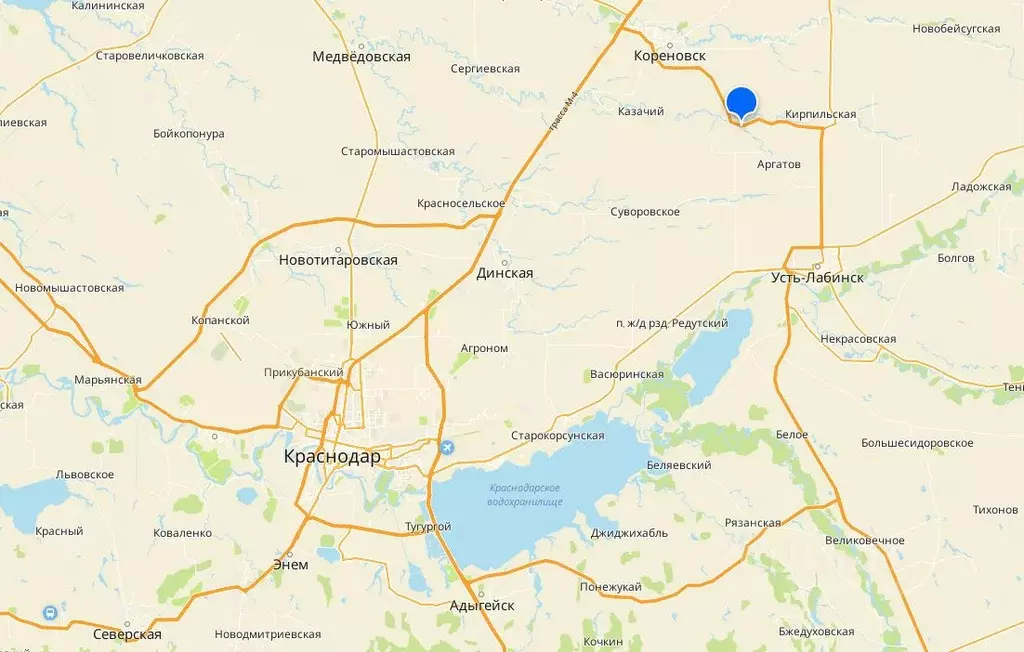 Участок в Краснодарский край, Кореновский район А-160, 115-й км (28.0 ... - Фото 2