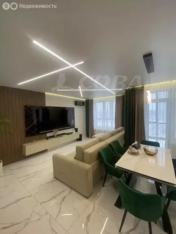 3-комнатная квартира: Тюмень, улица Пожарных и Спасателей, 14 (88 м) - Фото 1