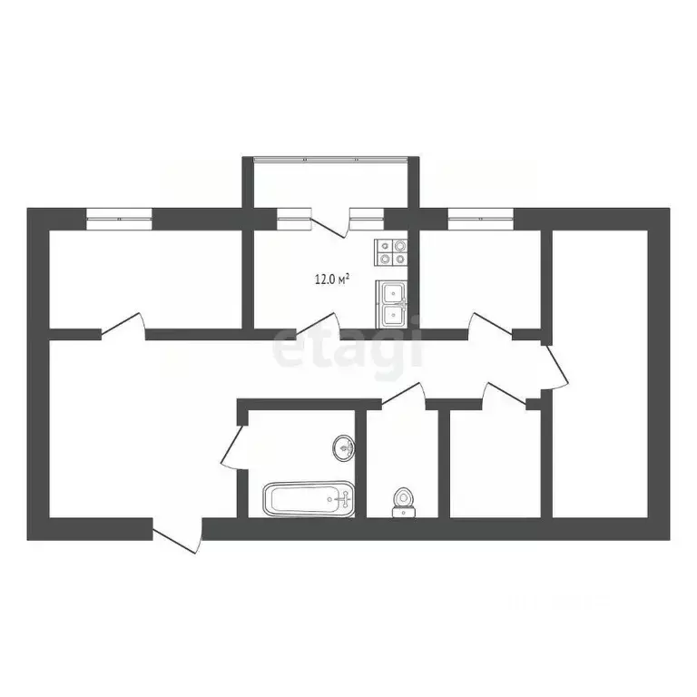 3-к кв. Мордовия, Саранск ул. Косарева, 13/2 (73.6 м) - Фото 1