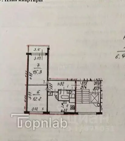 2-к кв. Санкт-Петербург Товарищеский просп., 1К1 (47.7 м) - Фото 2