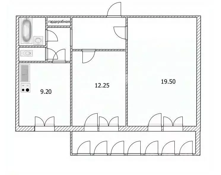 2-к кв. Ульяновская область, Ульяновск ул. Рябикова, 83 (53.0 м) - Фото 1