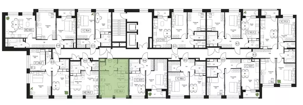 Квартира-студия: Пушкино, ЖК Пушкино Град (30 м) - Фото 2