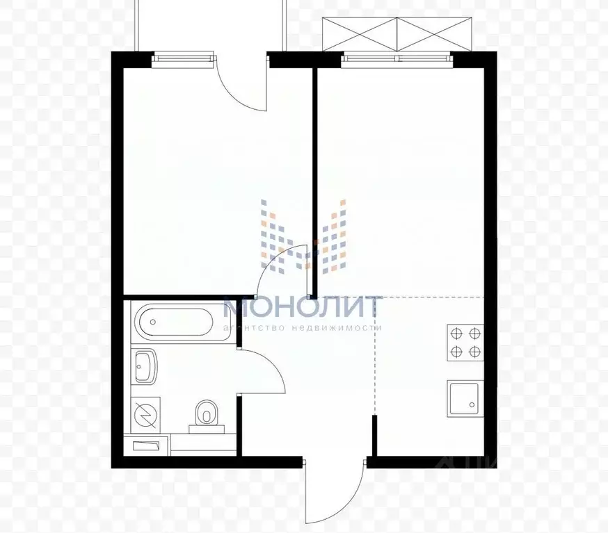 2-к кв. Москва Производственная ул., 17 (33.8 м) - Фото 2