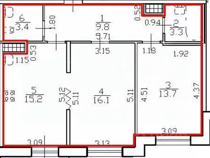 2-к кв. Санкт-Петербург Киевская ул., 6к2 (61.5 м) - Фото 1