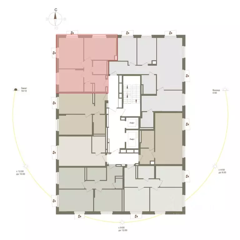 2-к кв. Башкортостан, Уфа Родина Парк жилой комплекс (55.4 м) - Фото 1