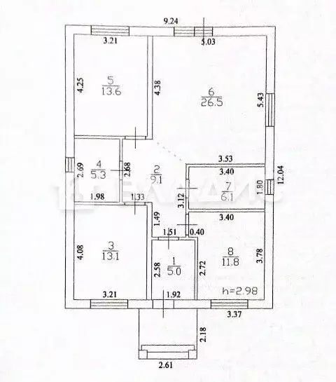 Дом в Воронежская область, Новоусманский район, с. Бабяково Совхозная ... - Фото 2