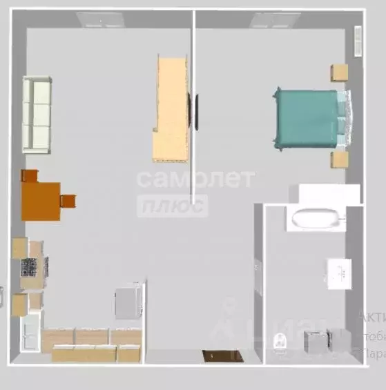 2-к кв. Ульяновская область, Ульяновск ул. Юго-западная, 15 (48.8 м) - Фото 2