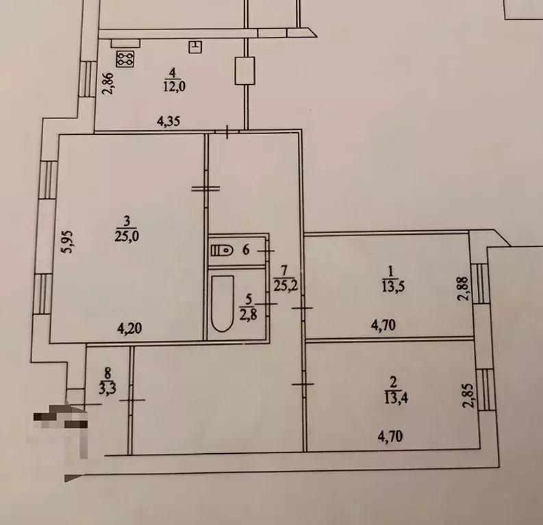 3-к кв. Ленинградская область, Гатчина ул. Слепнева, 4к4 (96.0 м) - Фото 1