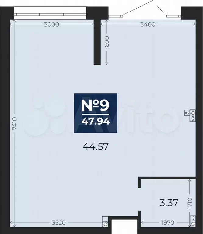 Продается торговое помещение площадью 47.94 кв.м - Фото 0