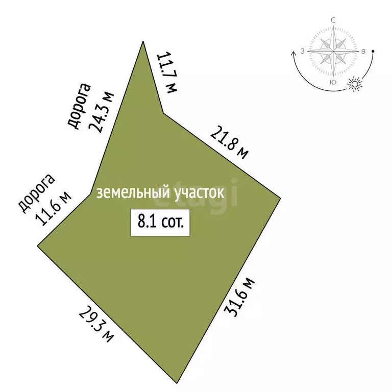 Участок в Бахчисарайский район, Зелёновское сельское поселение, село ... - Фото 1