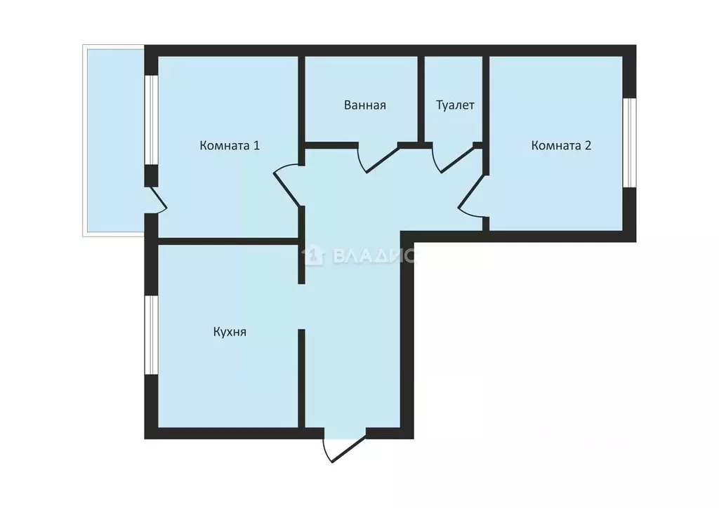 2-к кв. Московская область, Балашиха ул. Дмитриева, 18 (57.6 м) - Фото 2