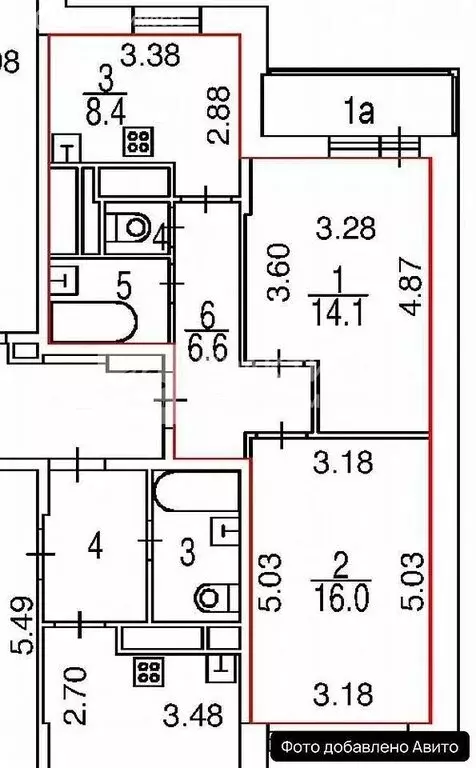 2-комнатная квартира: Москва, проспект Вернадского, 54 (49.3 м) - Фото 1