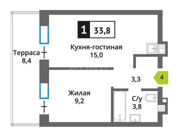 Дом в село Пестрецы, улица Осипова (59.8 м) - Фото 1