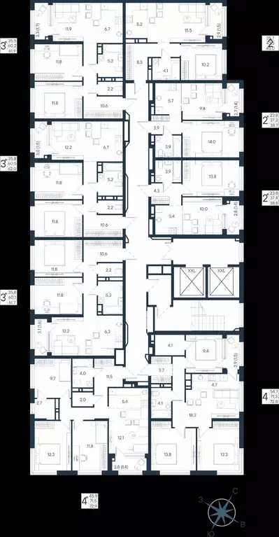 Студия Пермский край, Пермь ул. Космонавта Беляева, 17 (45.0 м) - Фото 2