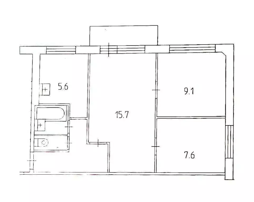 2-комнатная квартира: Пермь, улица Космонавта Леонова, 64 (46.5 м) - Фото 1