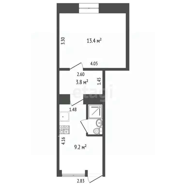 1-к кв. Крым, Ялта ул. Киевская, 80 (27.0 м) - Фото 0