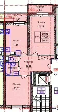 2-к кв. Ярославская область, Ярославль 2-й мкр,  (60.81 м) - Фото 0