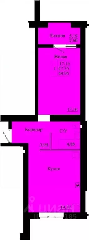 1-к кв. Ростовская область, Таганрог ул. Чехова, 359В (49.95 м) - Фото 0