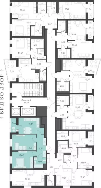 2-комнатная квартира: Екатеринбург, улица Академика Парина, 25 (53.11 ... - Фото 1