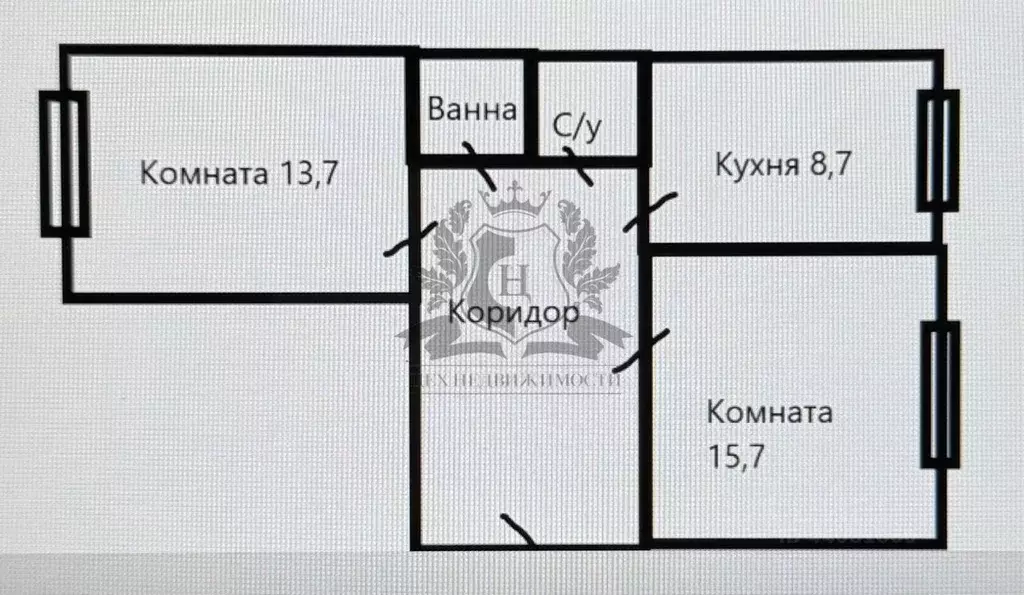 2-к кв. Ленинградская область, Выборгский район, Рощино пгт ул. ... - Фото 2