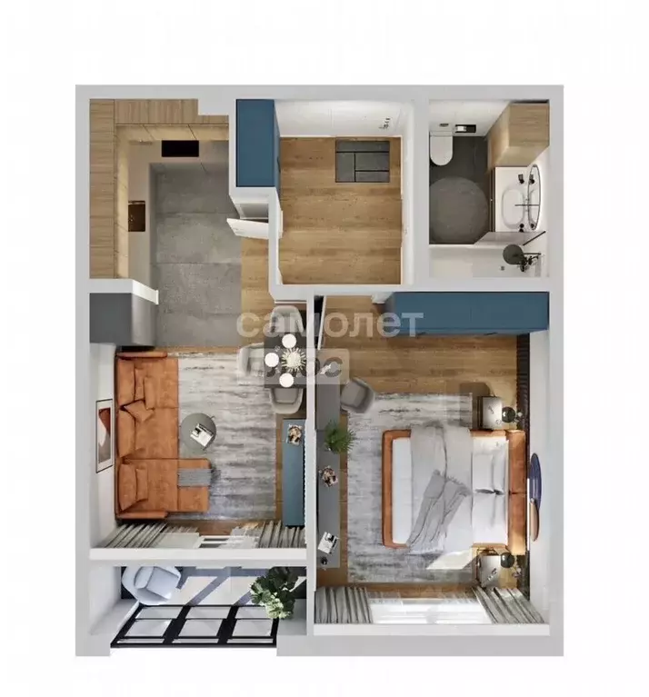 1-к кв. Иркутская область, Иркутск наб. Верхняя, 169 (50.5 м) - Фото 2