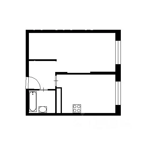 1-к кв. Краснодарский край, Анапа Крестьянская ул., 27к1 (38.0 м) - Фото 2