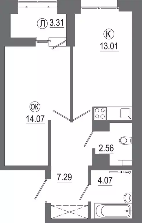 1-к кв. Иркутская область, Иркутск ИВАТУ городок, Авиатор жилой ... - Фото 1