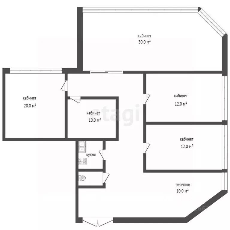 Офис в Ханты-Мансийский АО, Сургут ул. Маяковского, 45В (100 м) - Фото 1