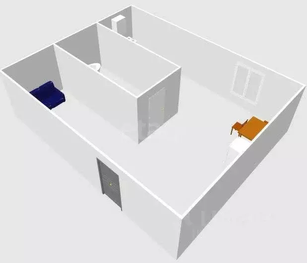 Студия Сахалинская область, Холмск Первомайская ул., 22 (18.0 м) - Фото 2