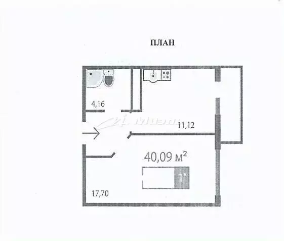 1-к кв. Крым, Симферополь ул. Никанорова, 4В (36.0 м) - Фото 2