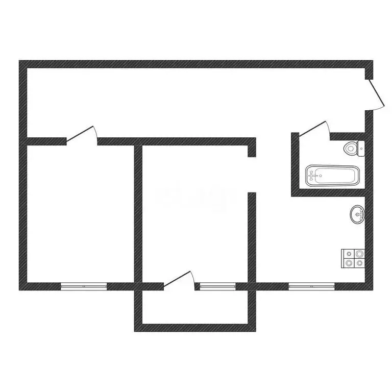 2-комнатная квартира: Бийск, улица имени Героя Советского Союза ... - Фото 1