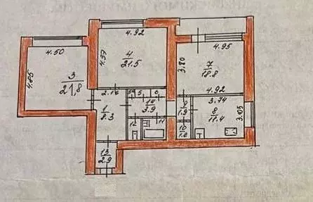 3-к кв. Тульская область, Тула ул. Льва Толстого, 117 (97.3 м) - Фото 1