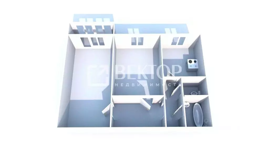2-к кв. Костромская область, Кострома Давыдовский-2 мкр, 67 (50.0 м) - Фото 1