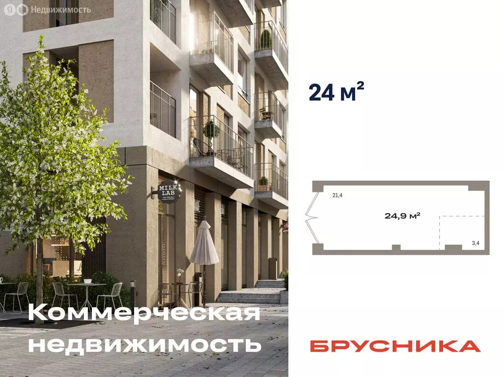 Помещение свободного назначения (24.9 м) - Фото 1