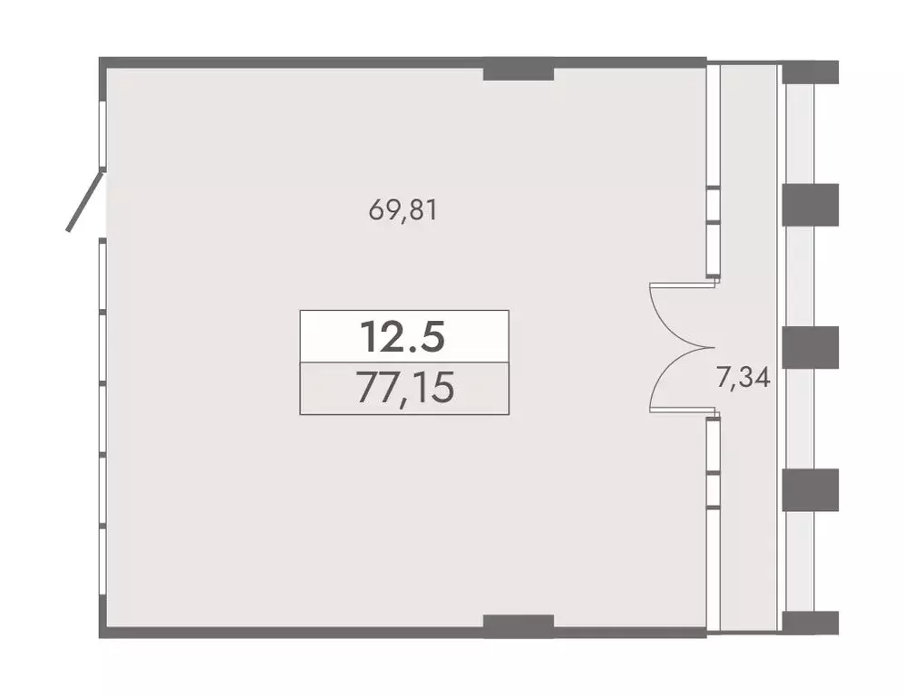 Офис (77.15 м) - Фото 2