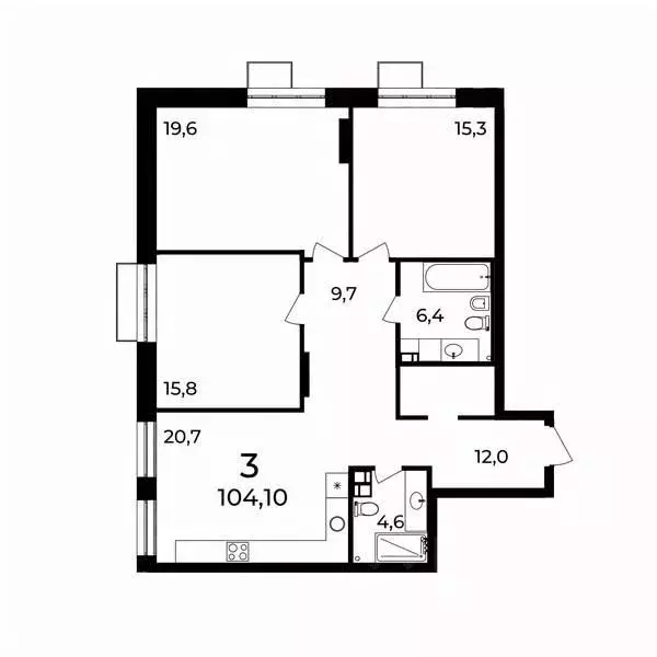 3-к кв. Нижегородская область, Нижний Новгород ул. Воровского, 8 ... - Фото 1